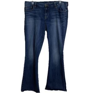 Women’s Lucky Brand Jeans Sz 18w Denim Ginger Boot Flare Plus Western Cowgirl
